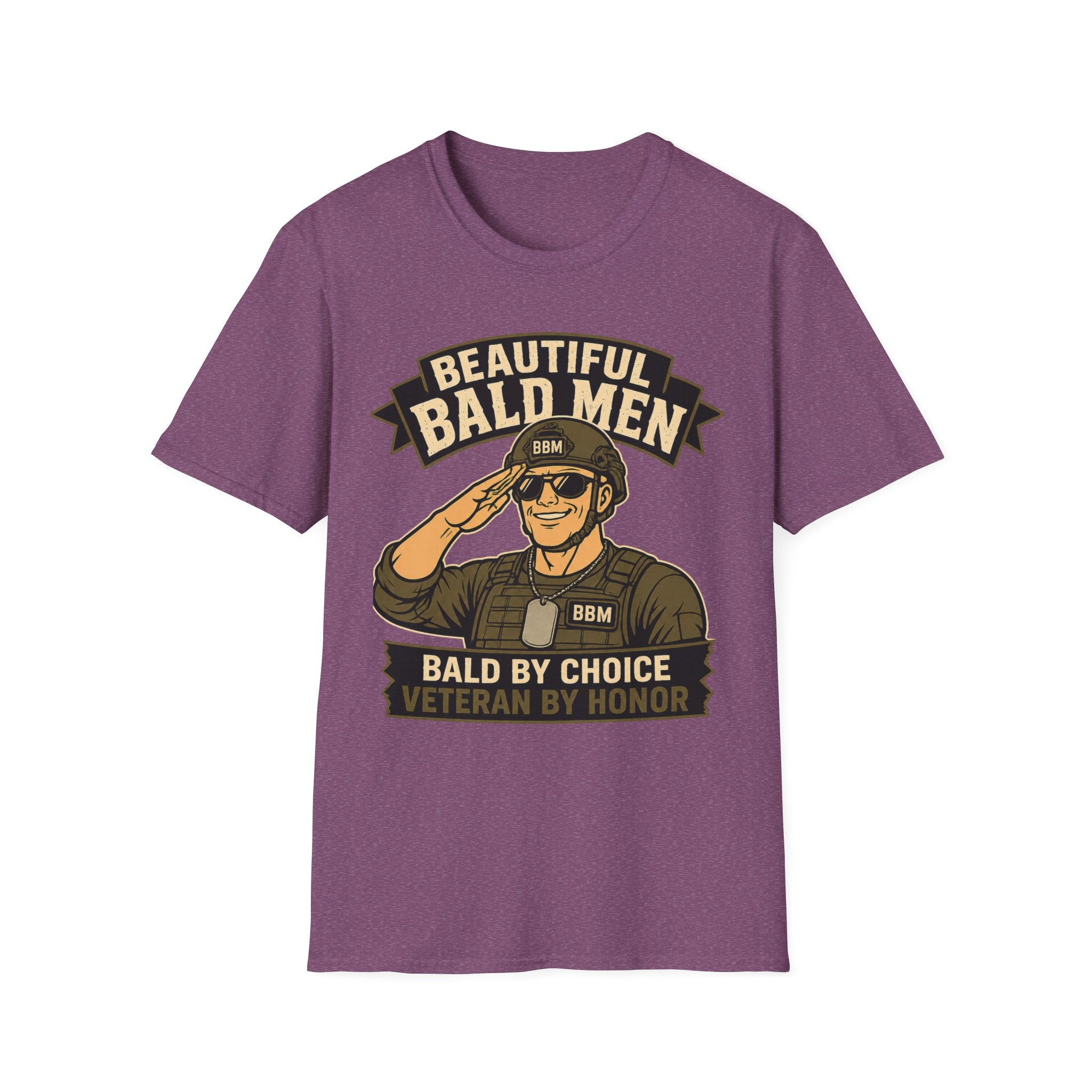 Bald By Choice Version #1 Military T‑Shirt
