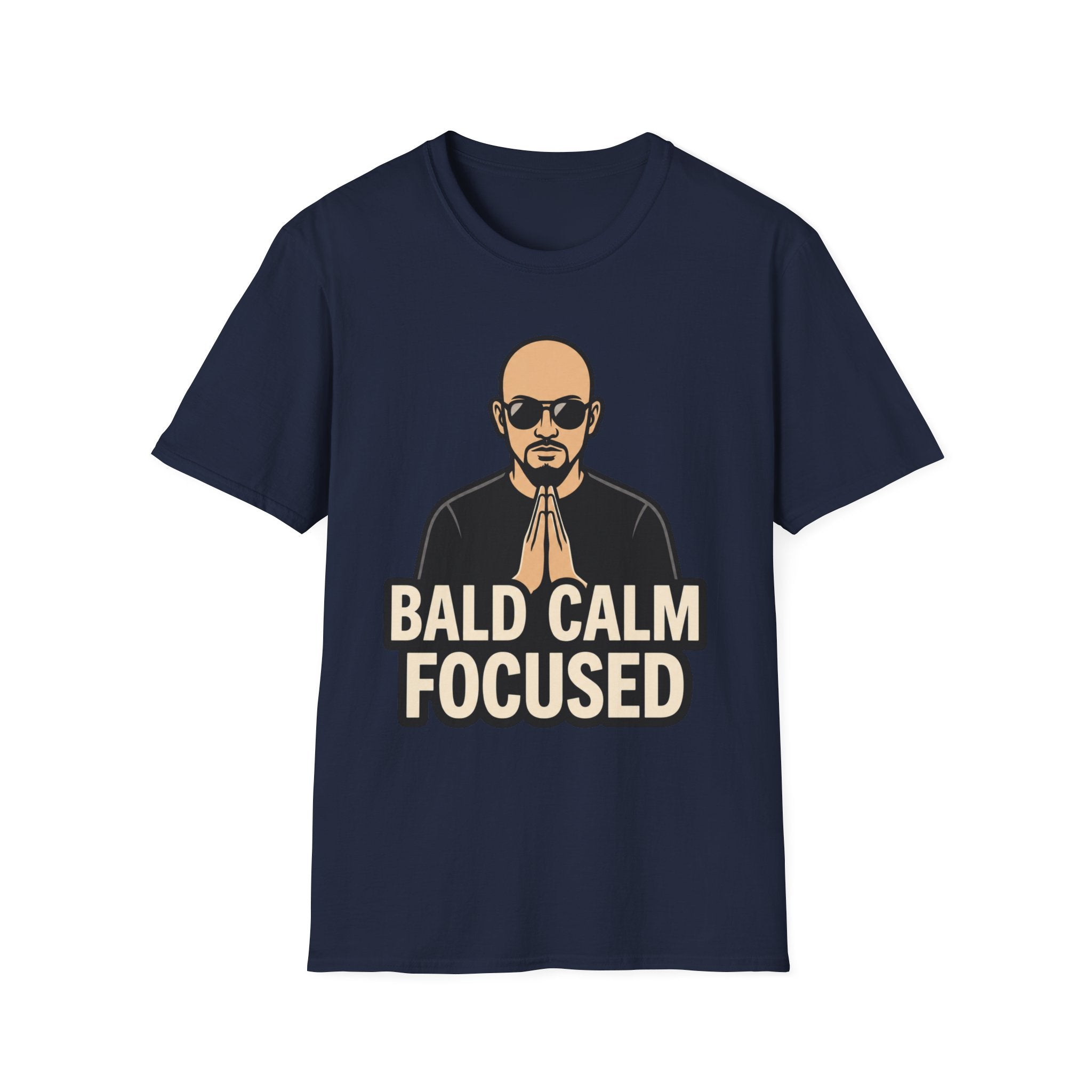 Bald Calm Focused Monk T‑Shirt