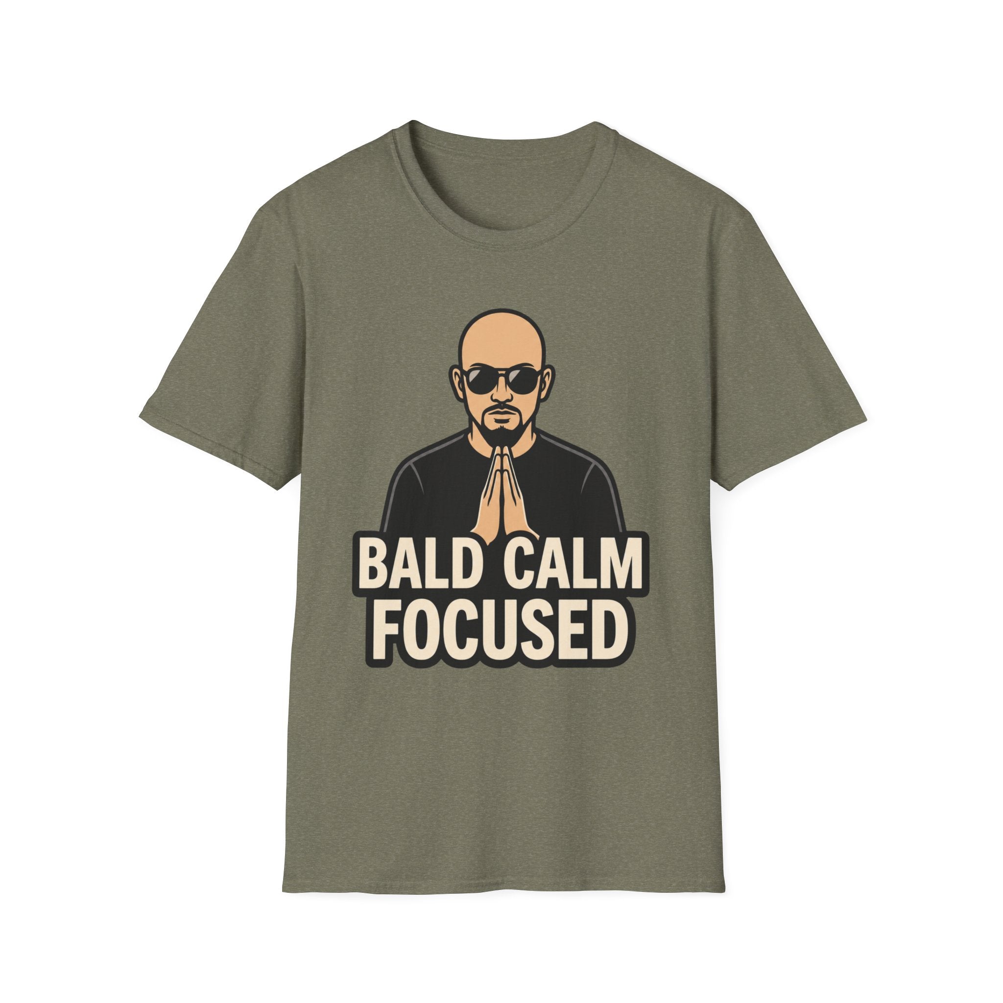 Bald Calm Focused Monk T‑Shirt