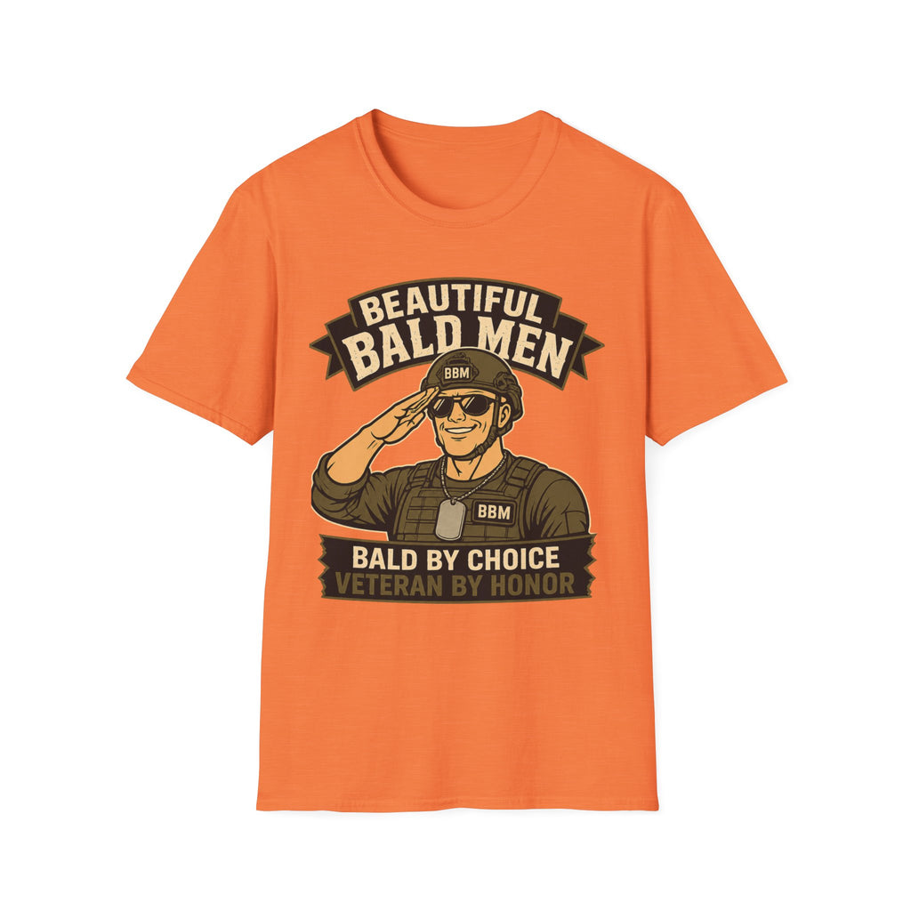 Bald By Choice Version #1 Military T‑Shirt