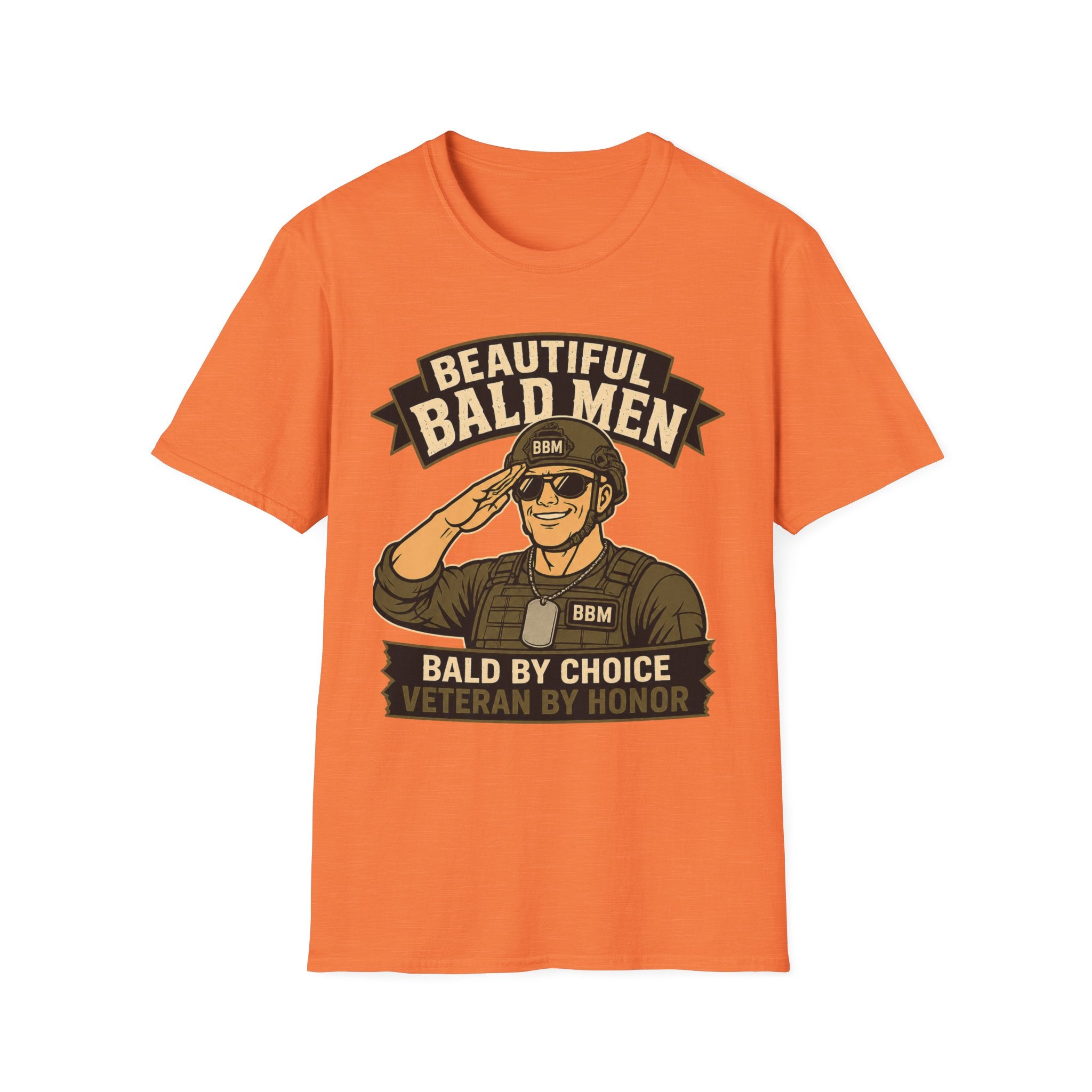 Bald By Choice Version #1 Military T‑Shirt