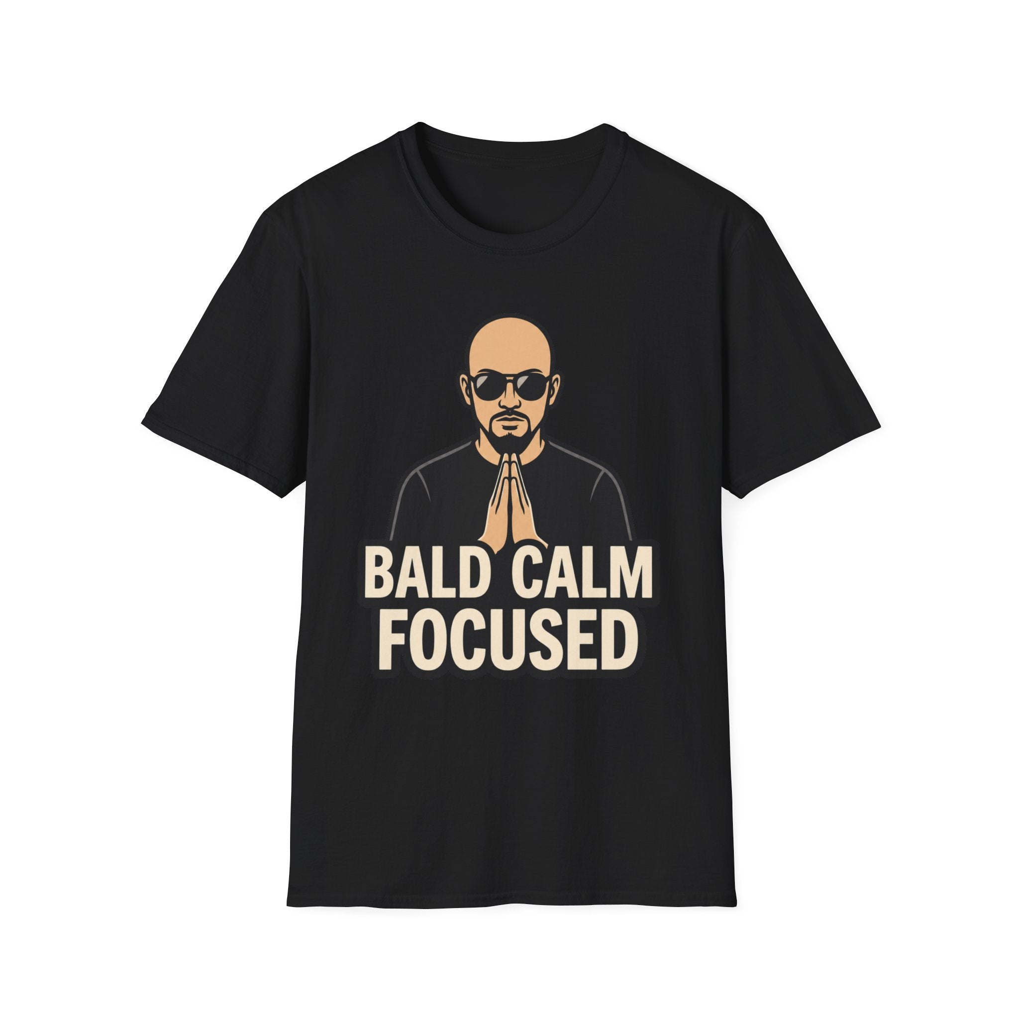Bald Calm Focused Monk T‑Shirt