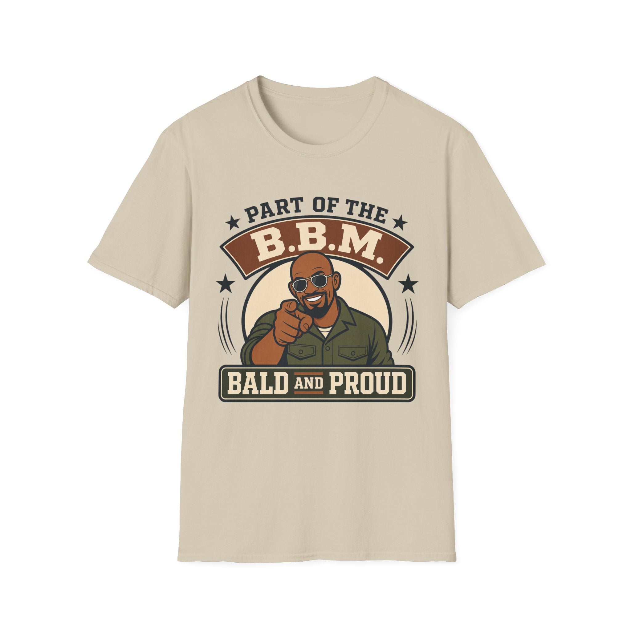 Bald and Proud Version #1 Military T‑Shirt