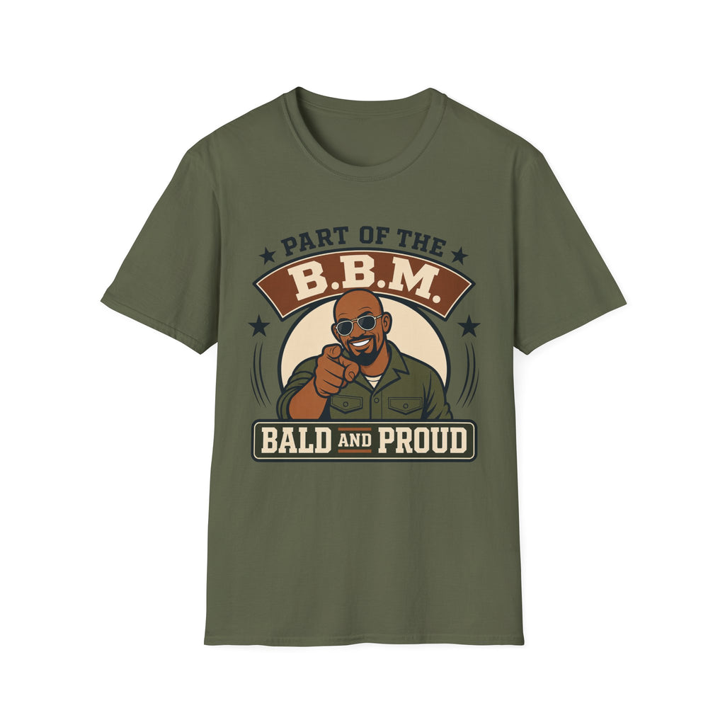 Bald and Proud Version #1 Military T‑Shirt