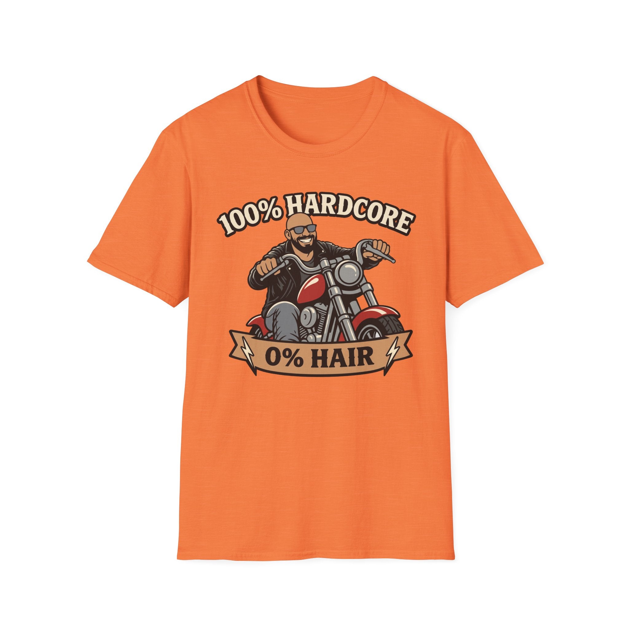 100 Percent Hardcore 0 Percent Hair Biker T‑Shirt