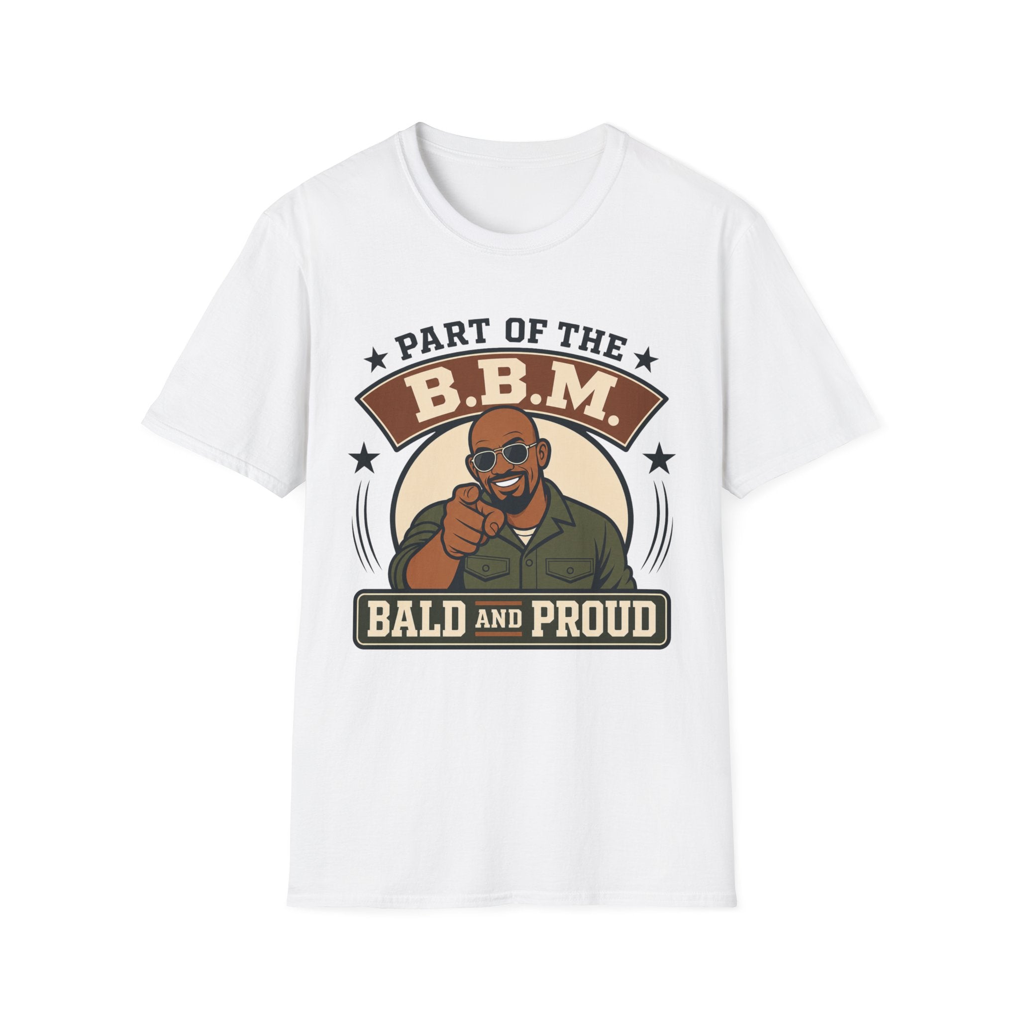 Bald and Proud Version #1 Military T‑Shirt