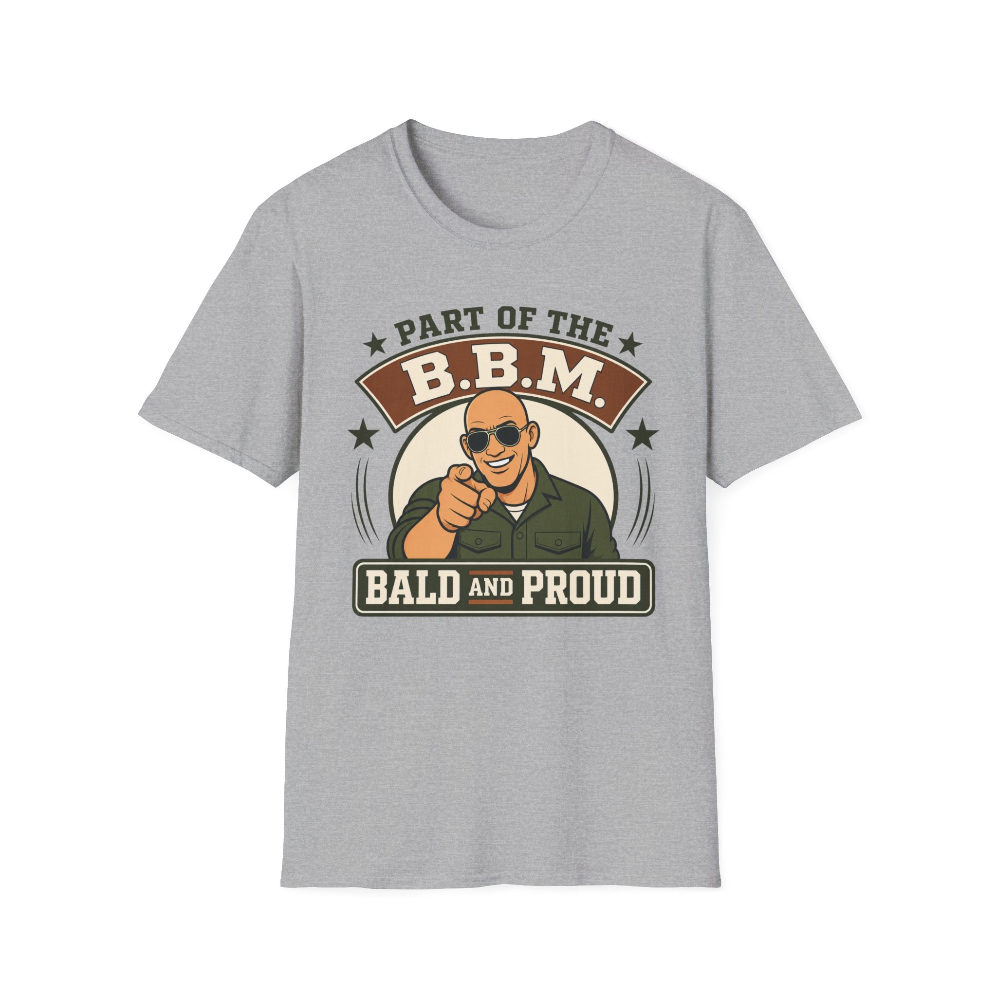 Bald and Proud Version #2 Military T‑Shirt