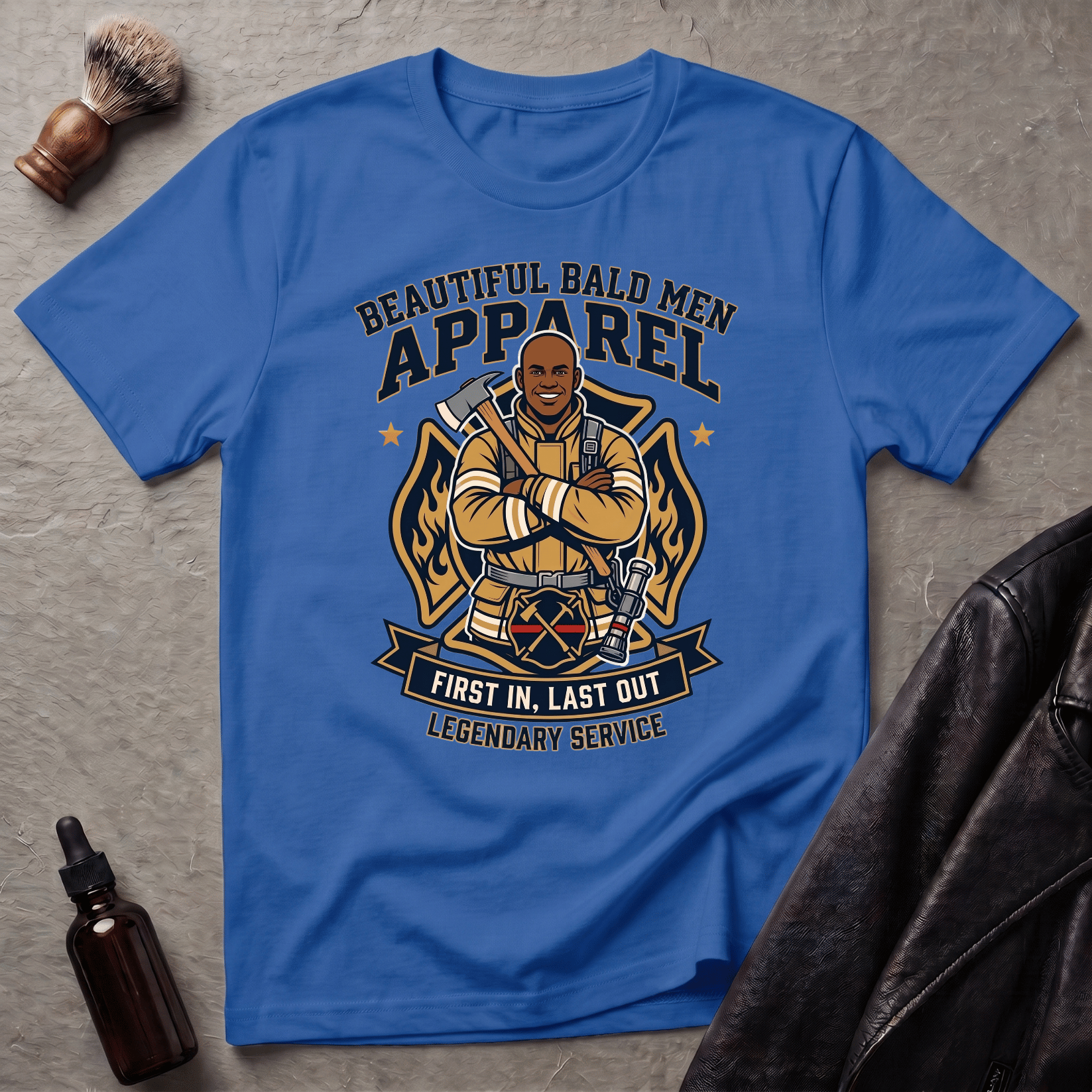 Firemen First In Last Out Version #2 T-Shirt