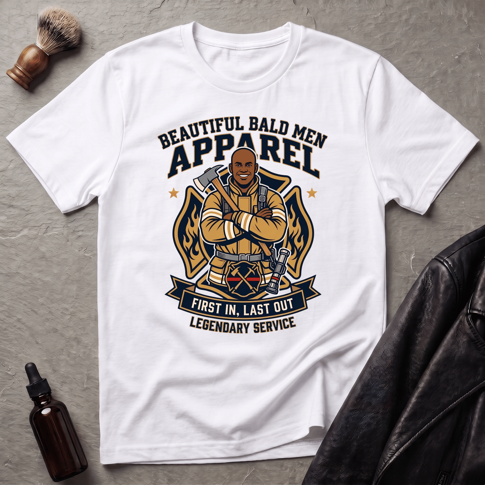 Firemen First In Last Out Version #2 T-Shirt
