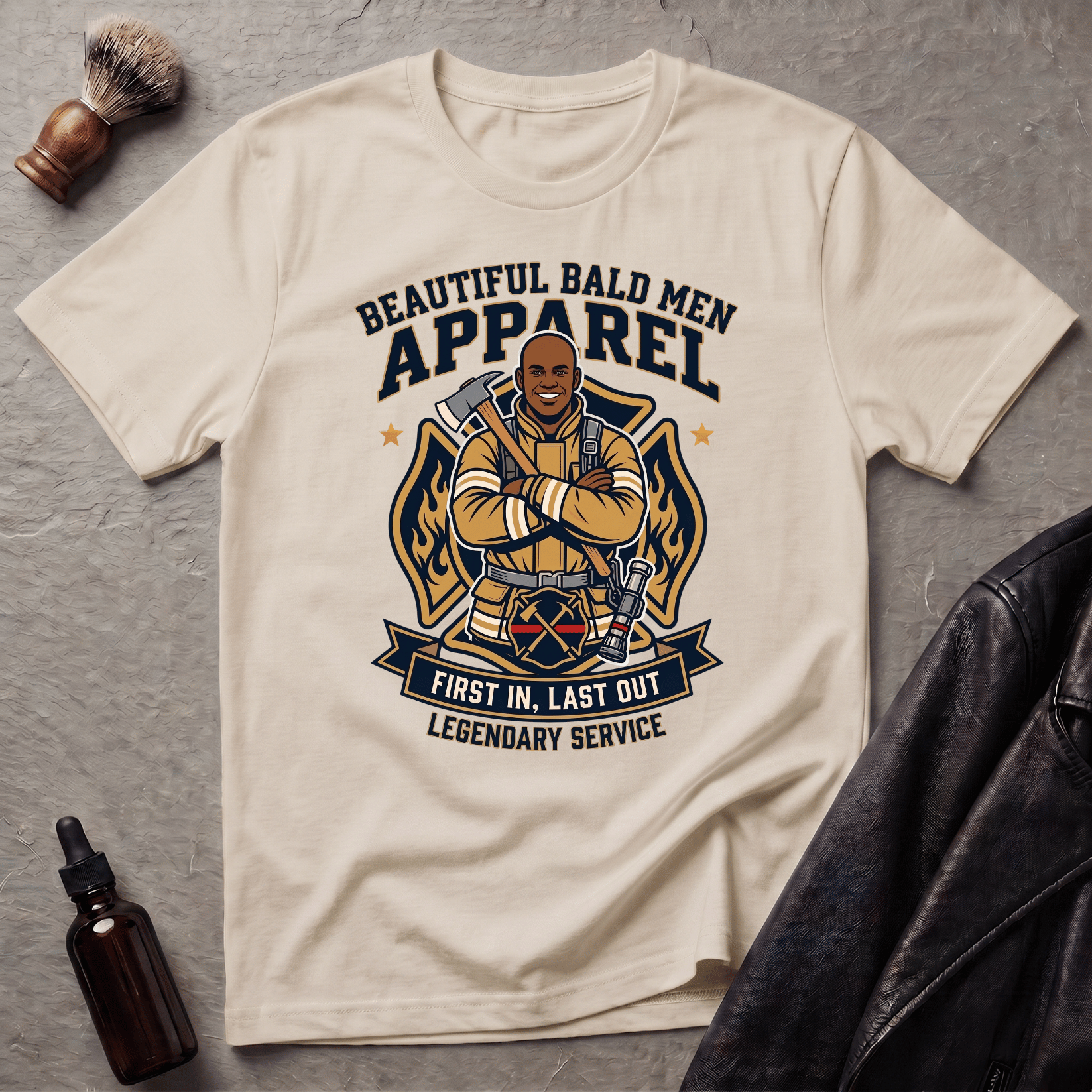 Firemen First In Last Out Version #2 T-Shirt