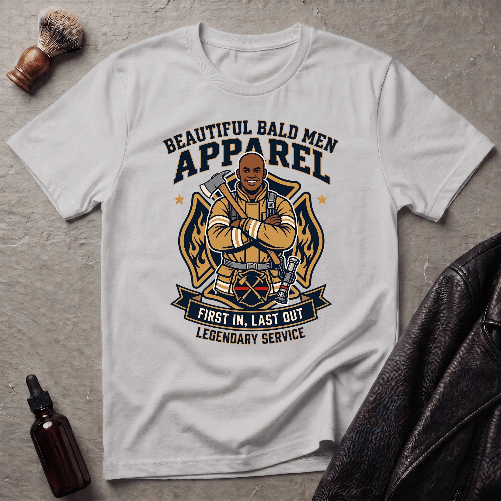 Firemen First In Last Out Version #2 T-Shirt