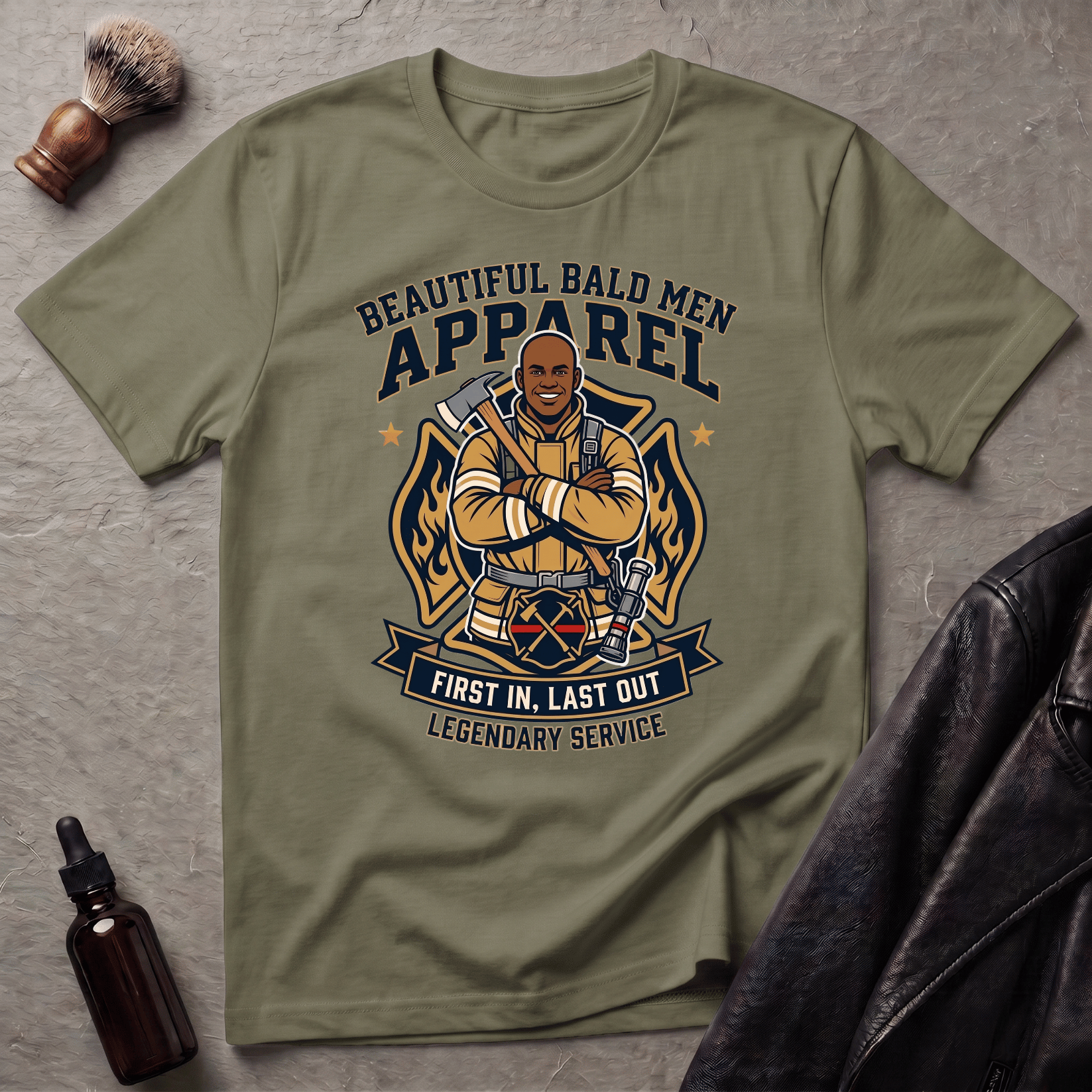 Firemen First In Last Out Version #2 T-Shirt