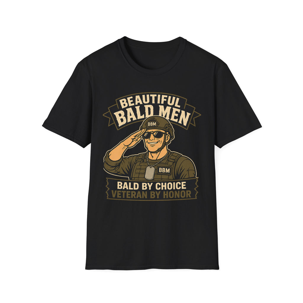 Bald By Choice Version #1 Military T‑Shirt