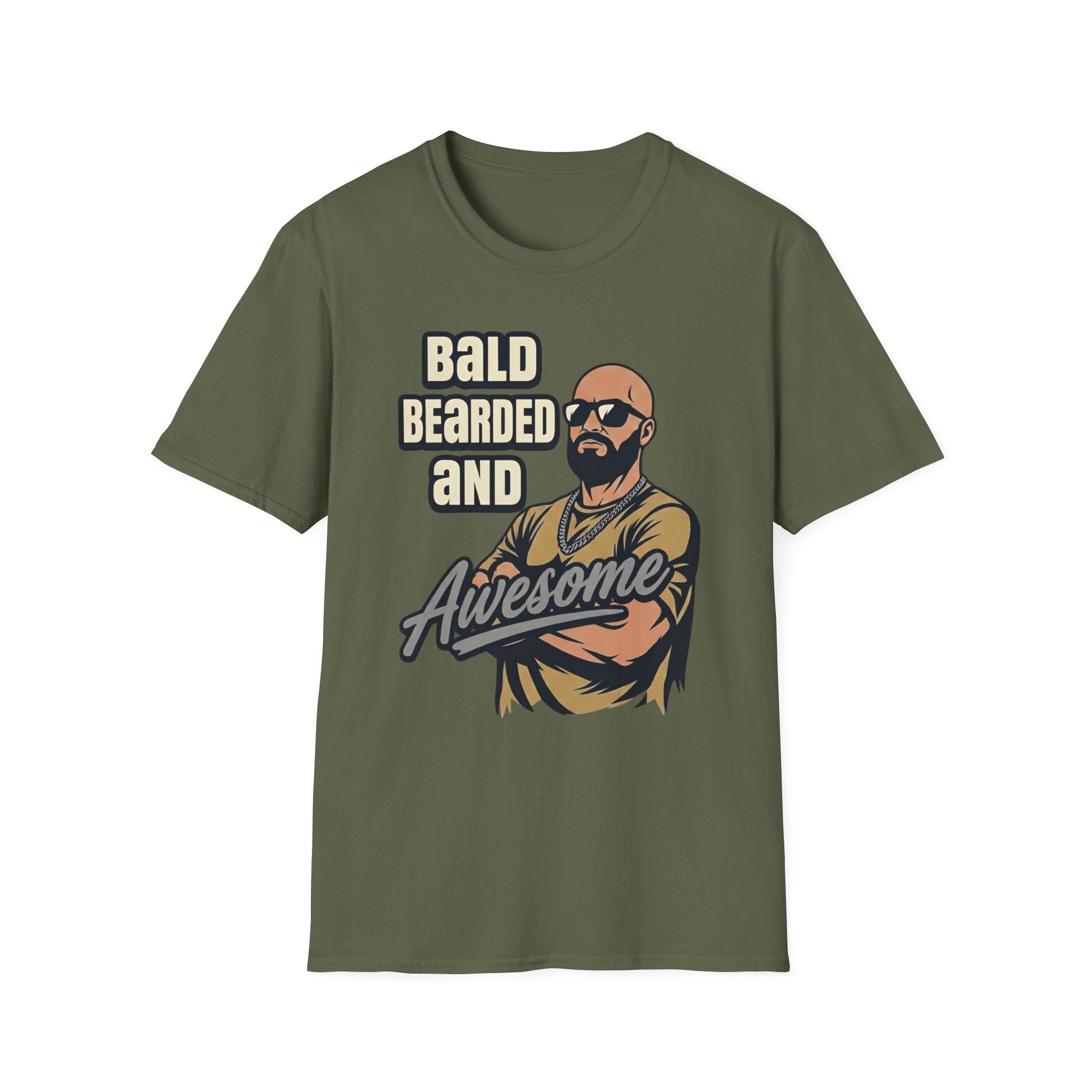 Bald Bearded and Awesome Player T‑Shirt
