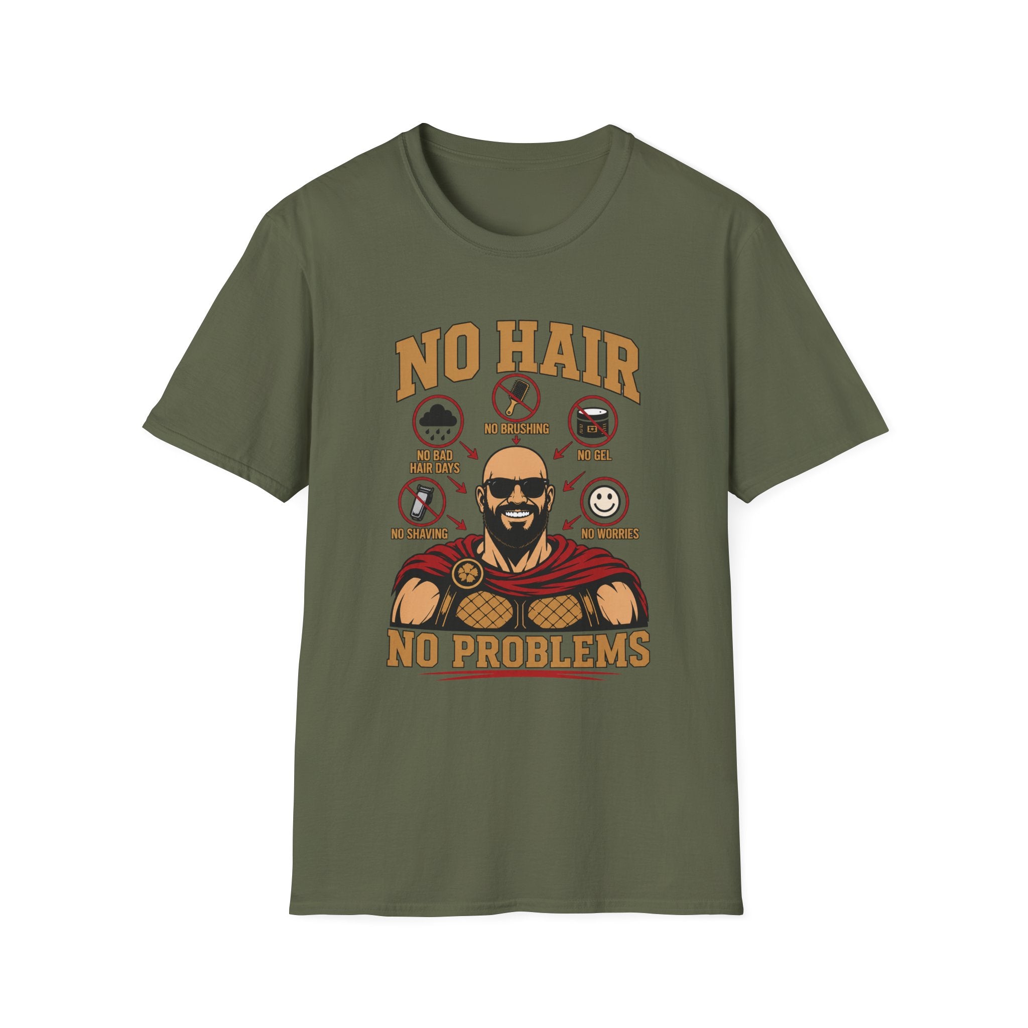 No Hair No Problems Spartan T‑Shirt