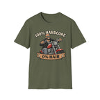 100 Percent Hardcore 0 Percent Hair Biker T‑Shirt