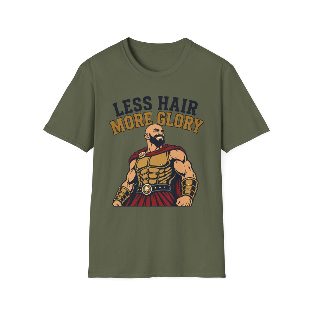 Less Hair More Glory Spartan T‑Shirt