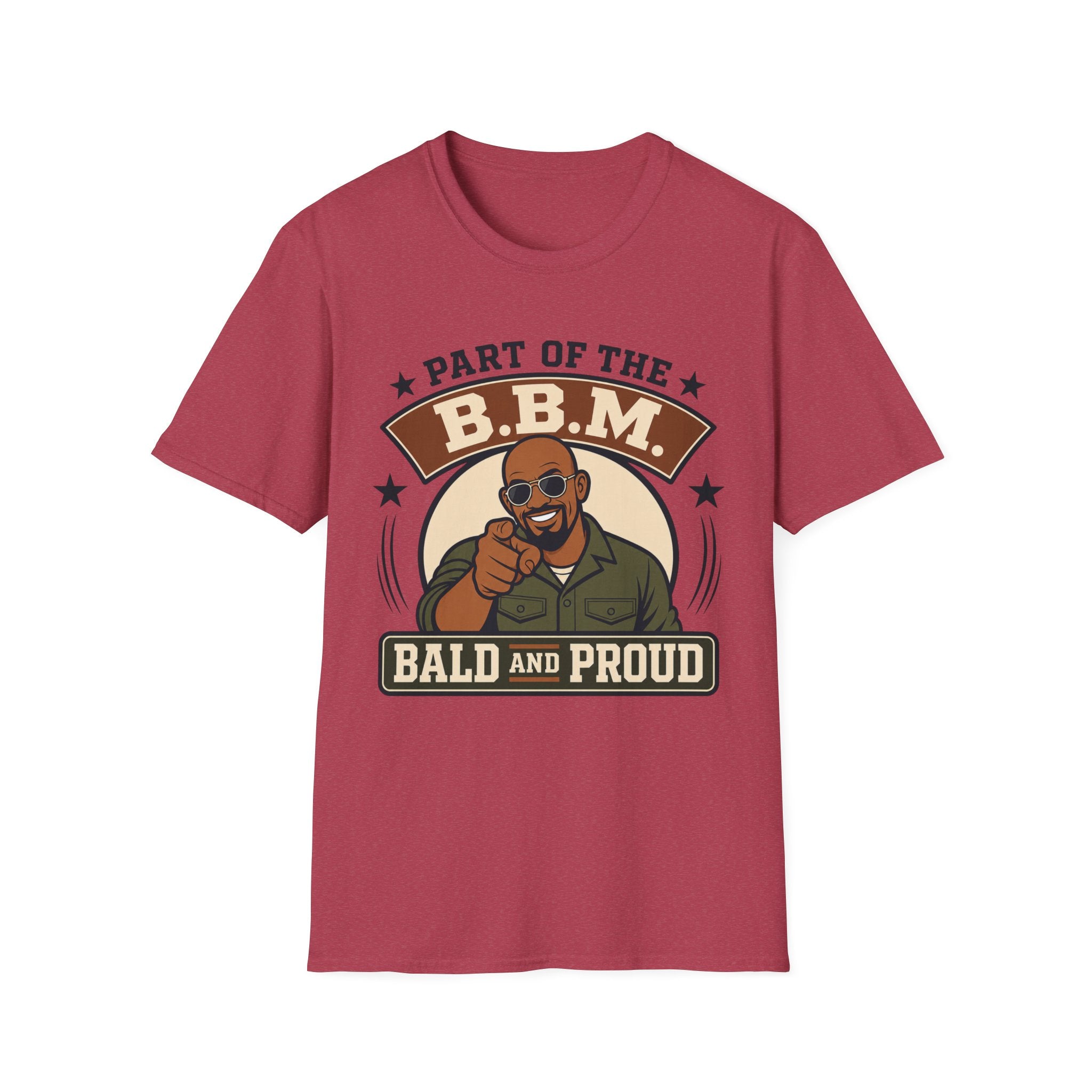 Bald and Proud Version #1 Military T‑Shirt