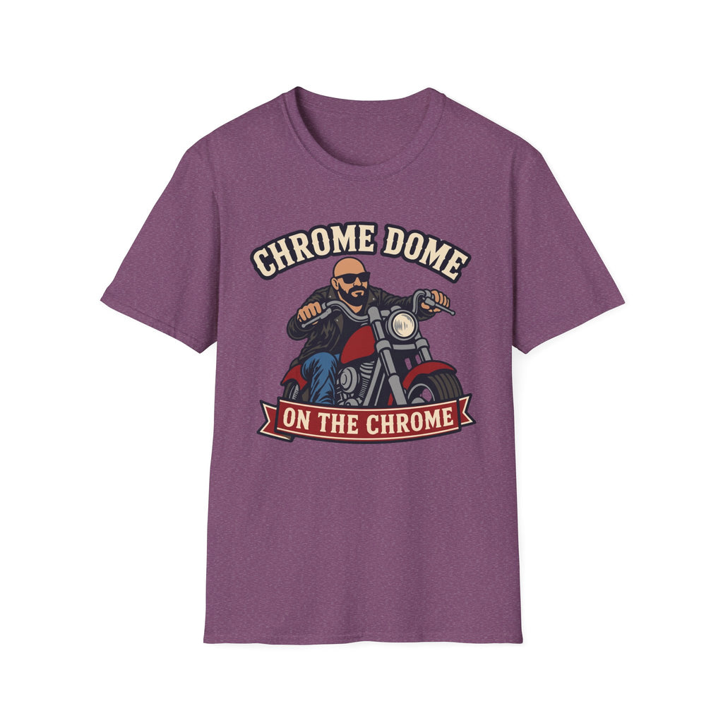 Chrome Dome On The Chrome Biker T‑Shirt