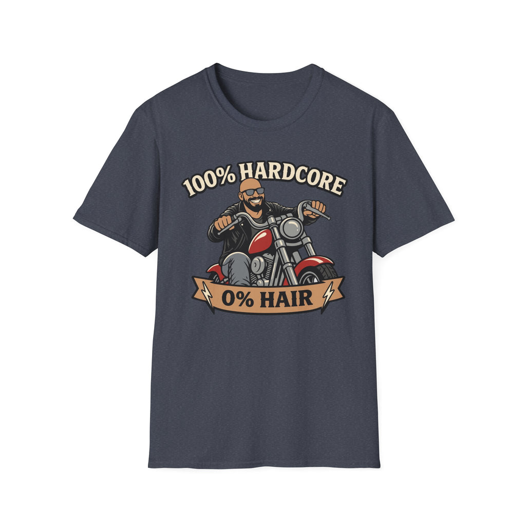 100 Percent Hardcore 0 Percent Hair Biker T‑Shirt