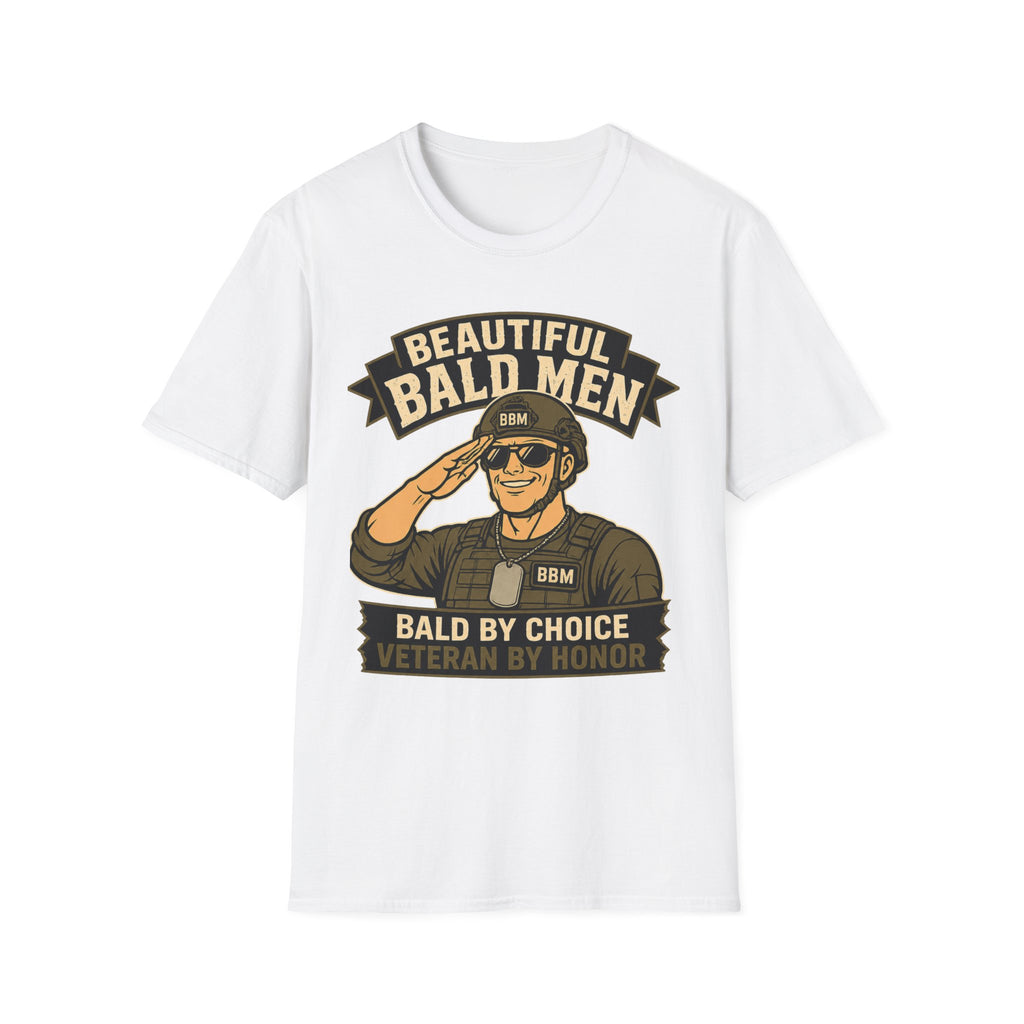 Bald By Choice Version #1 Military T‑Shirt