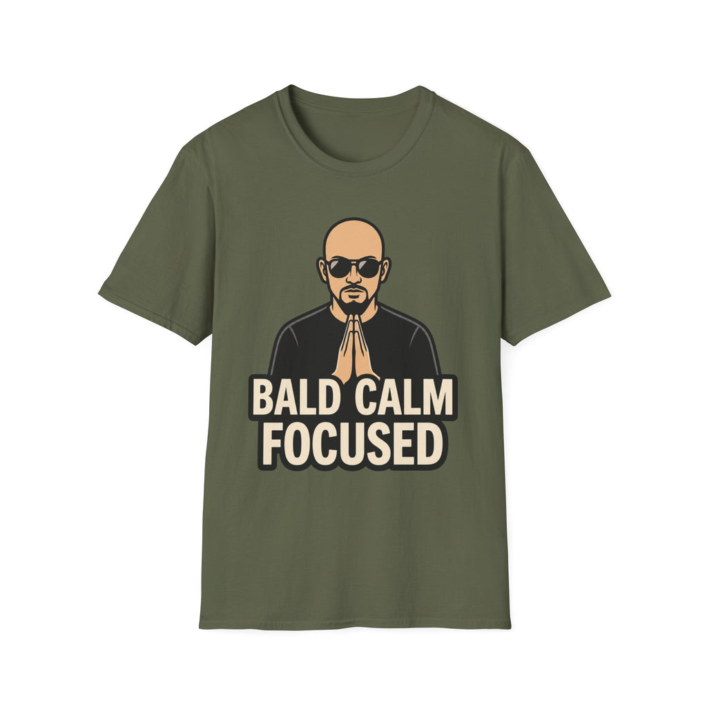 Bald Calm Focused Monk T‑Shirt