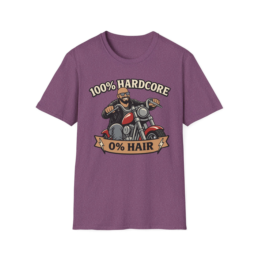 100 Percent Hardcore 0 Percent Hair Biker T‑Shirt
