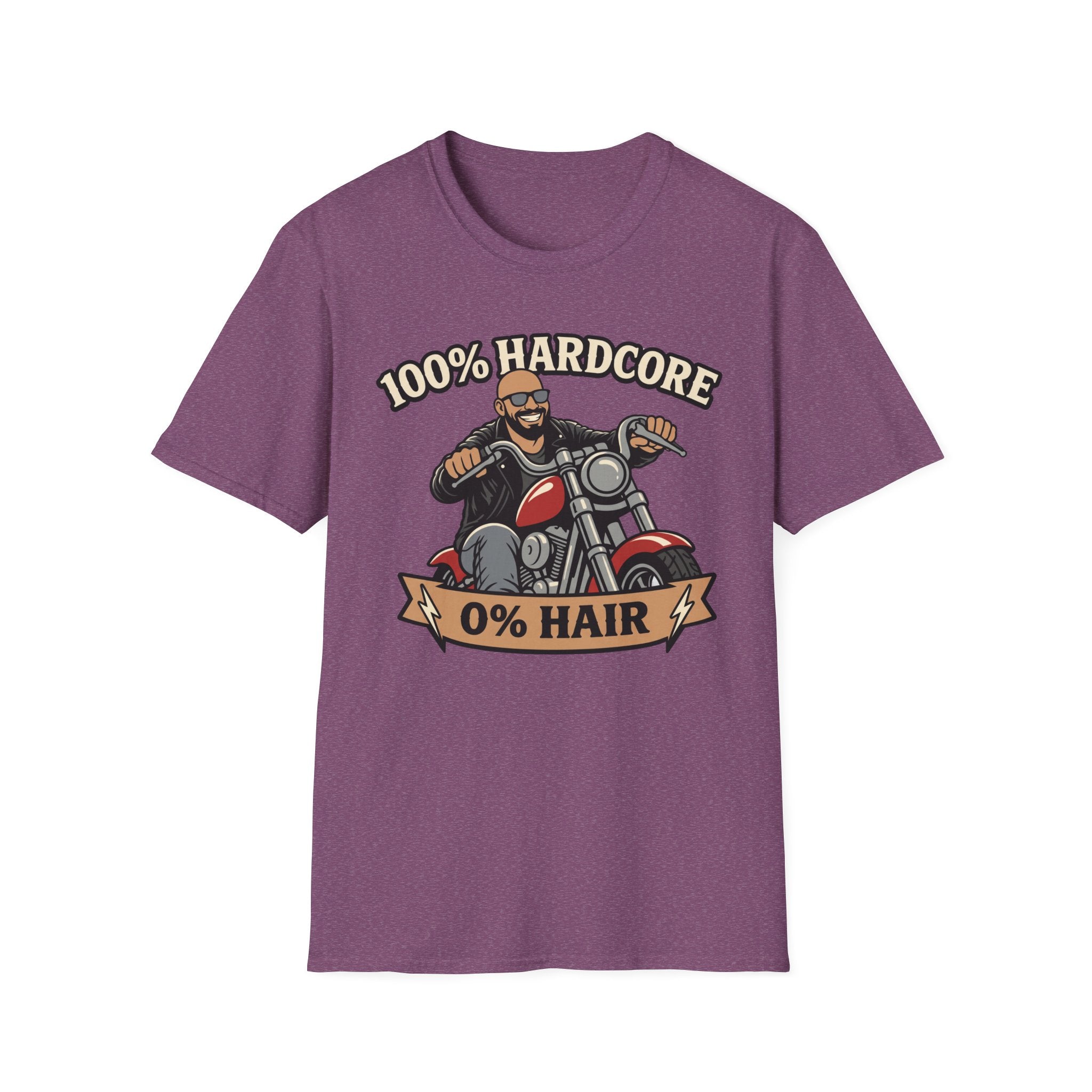 100 Percent Hardcore 0 Percent Hair Biker T‑Shirt