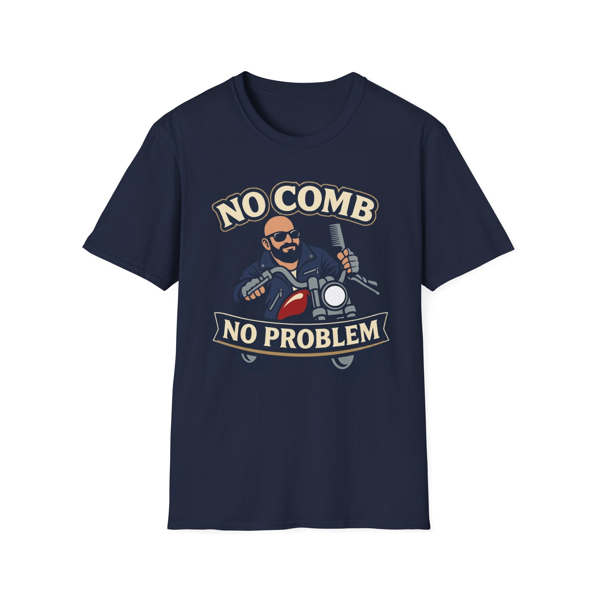 No Comb No Problem Biker T‑Shirt