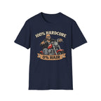 100 Percent Hardcore 0 Percent Hair Biker T‑Shirt