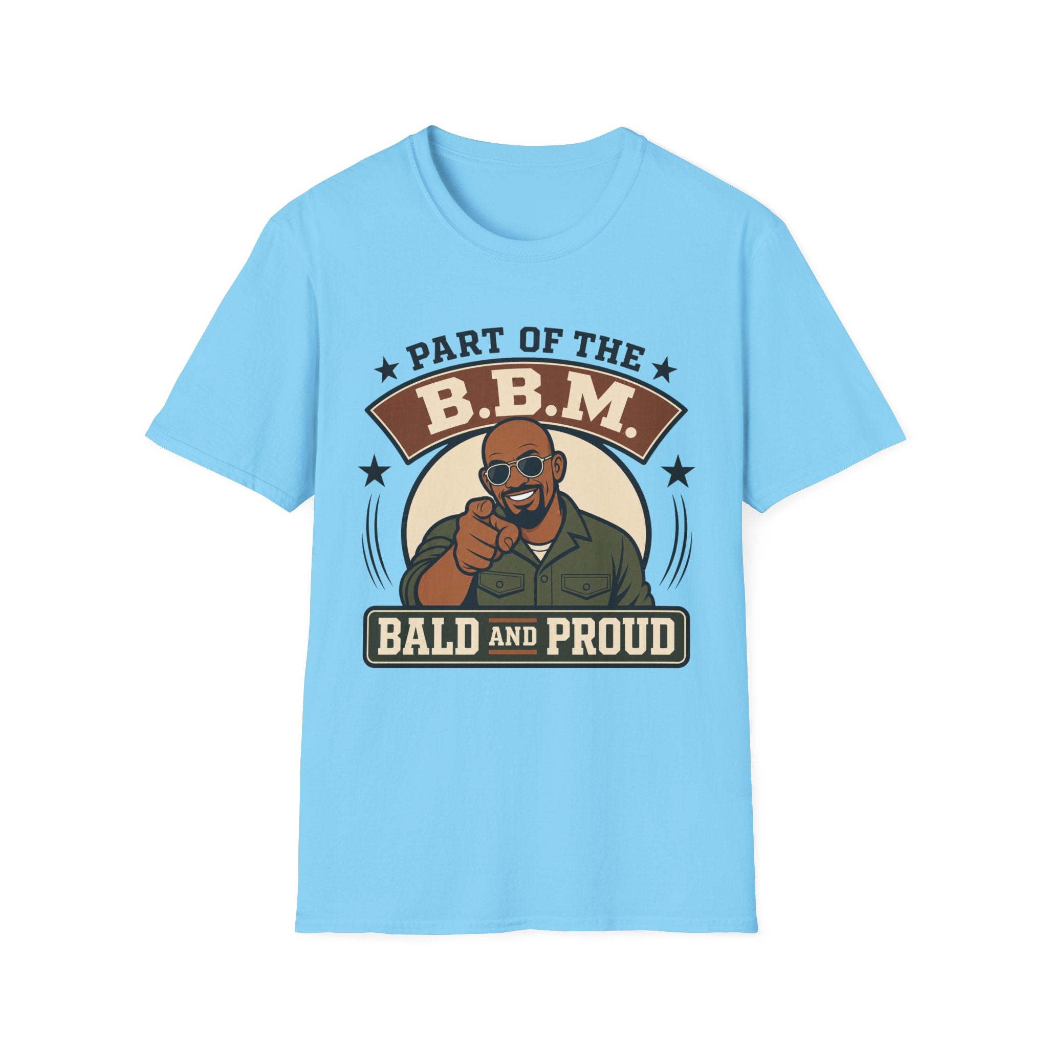 Bald and Proud Version #1 Military T‑Shirt