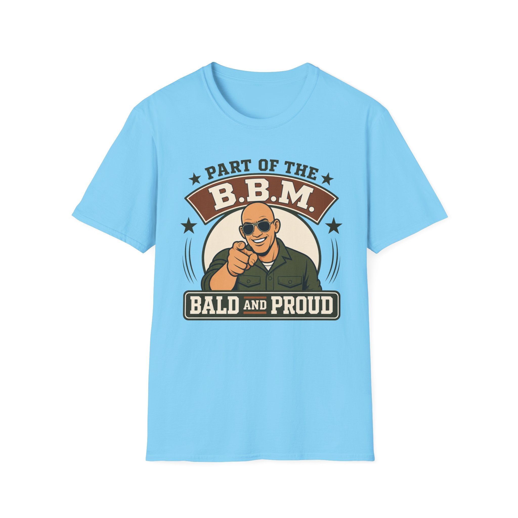 Bald and Proud Version #2 Military T‑Shirt