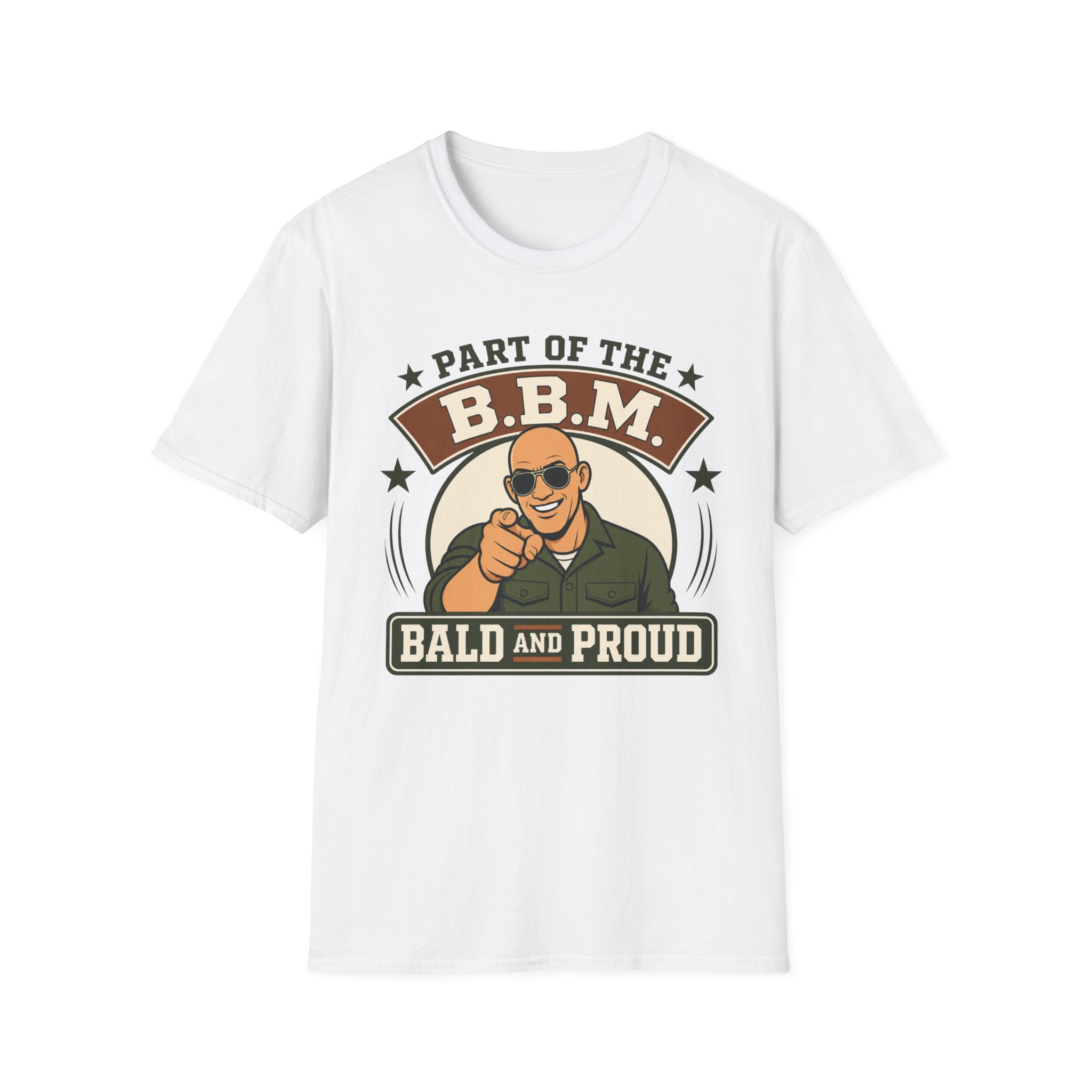 Bald and Proud Version #2 Military T‑Shirt