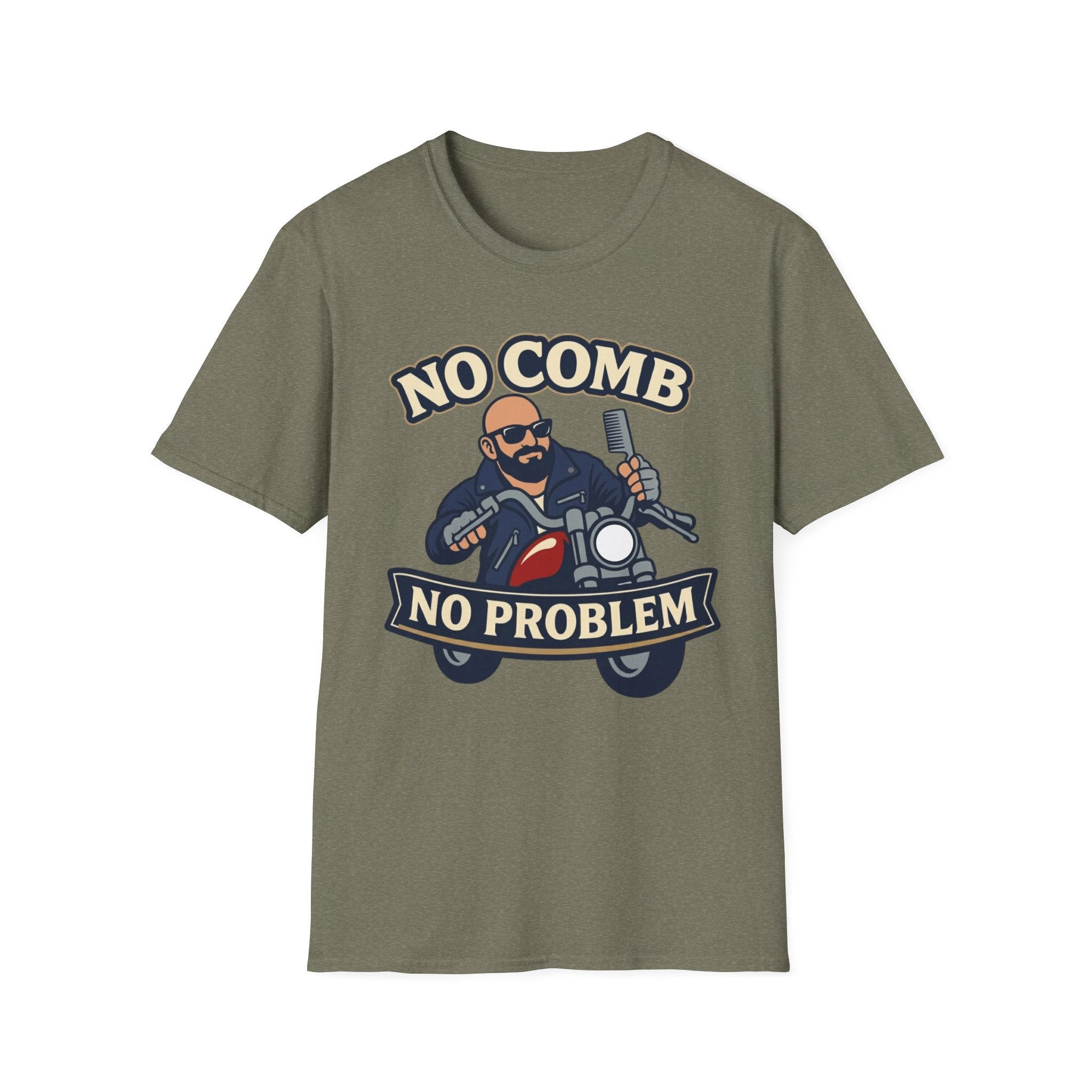 No Comb No Problem Biker T‑Shirt
