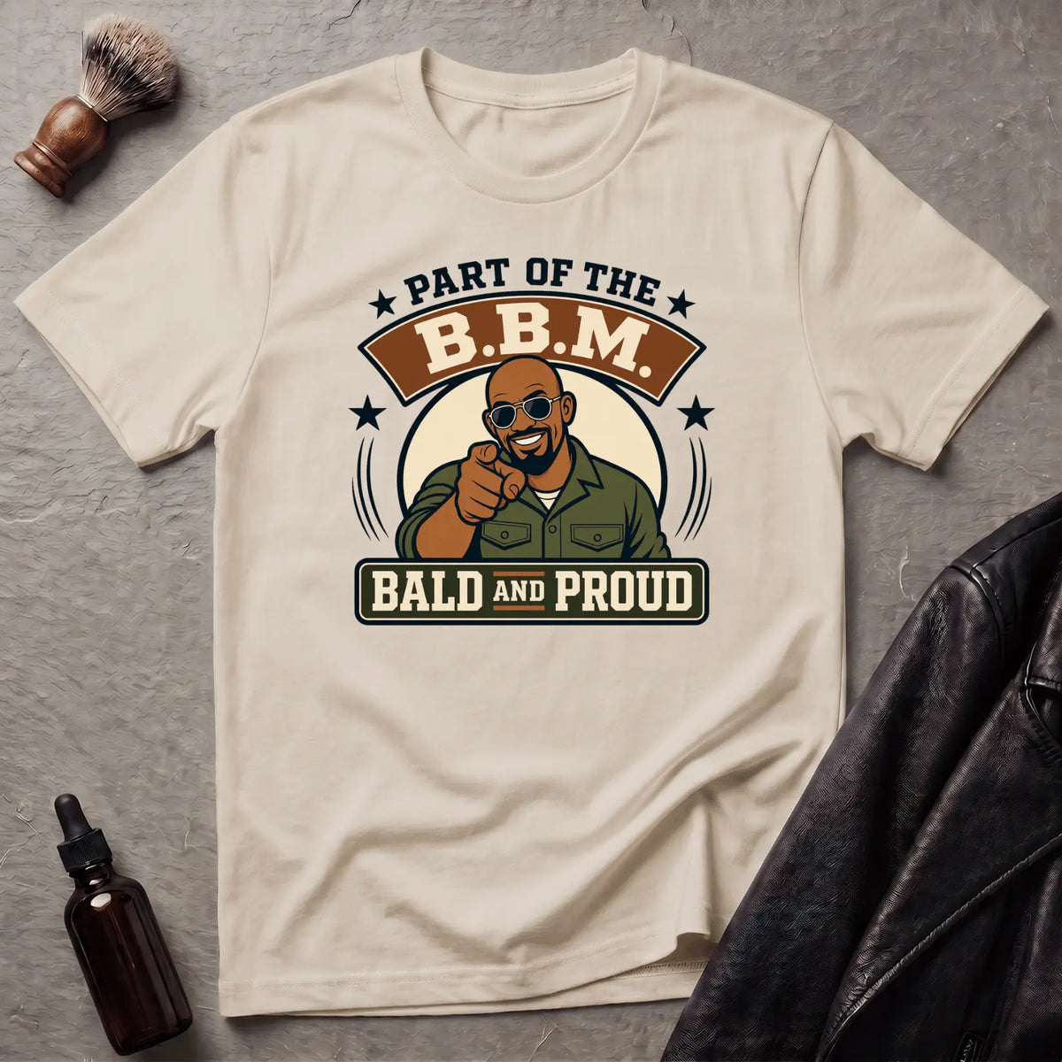 Bald and Proud Version #2 Military T‑Shirt