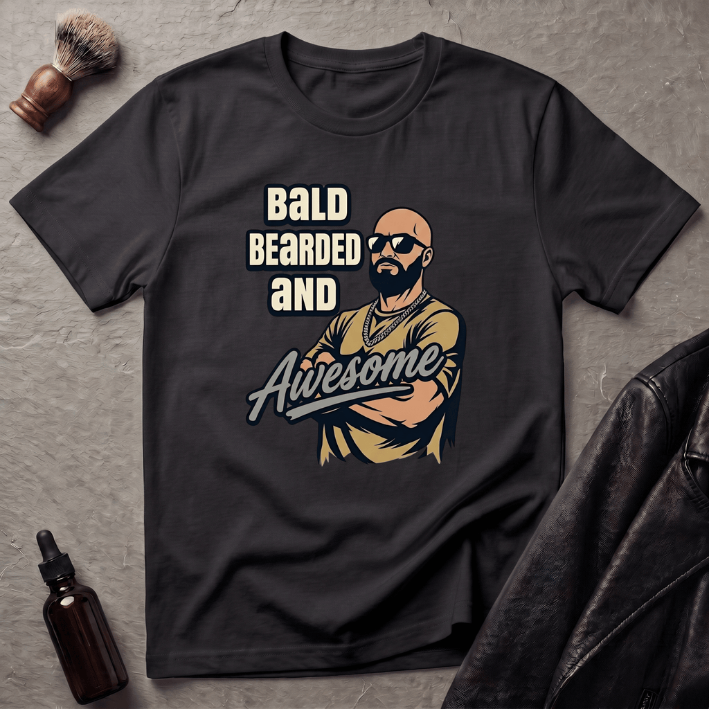 Bald Bearded and Awesome Player T‑Shirt