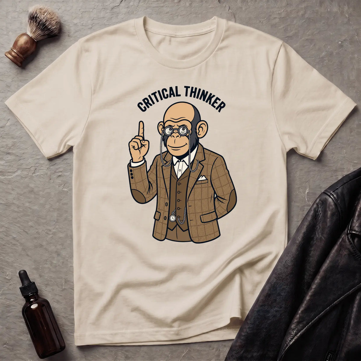 Critical Thinker Monkey T‑Shirt