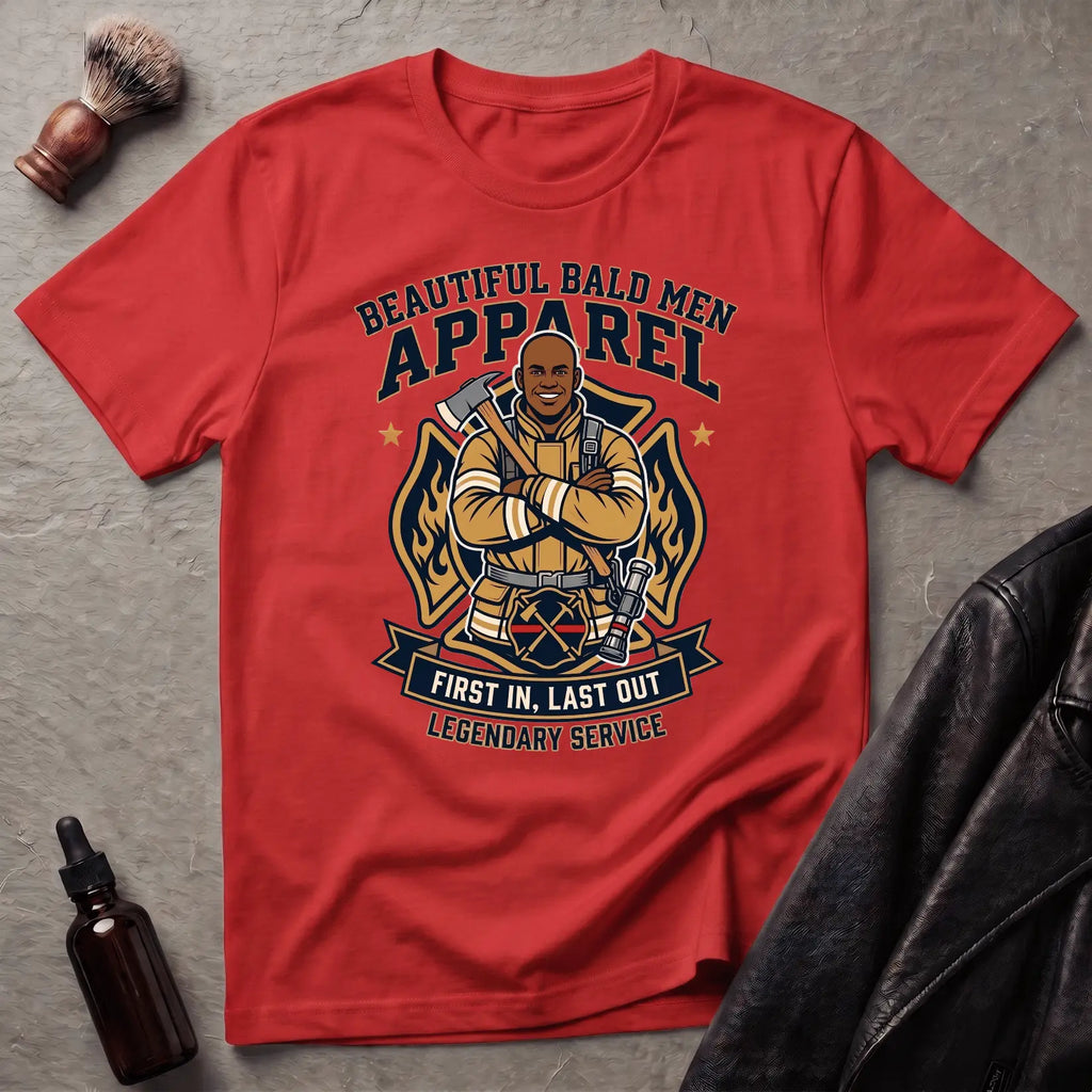 Firemen First In Last Out Version #2 T-Shirt