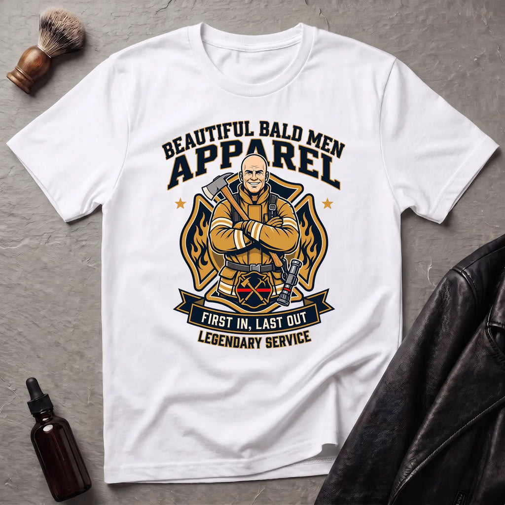 Firemen First In Last Out Version #2 T-Shirt
