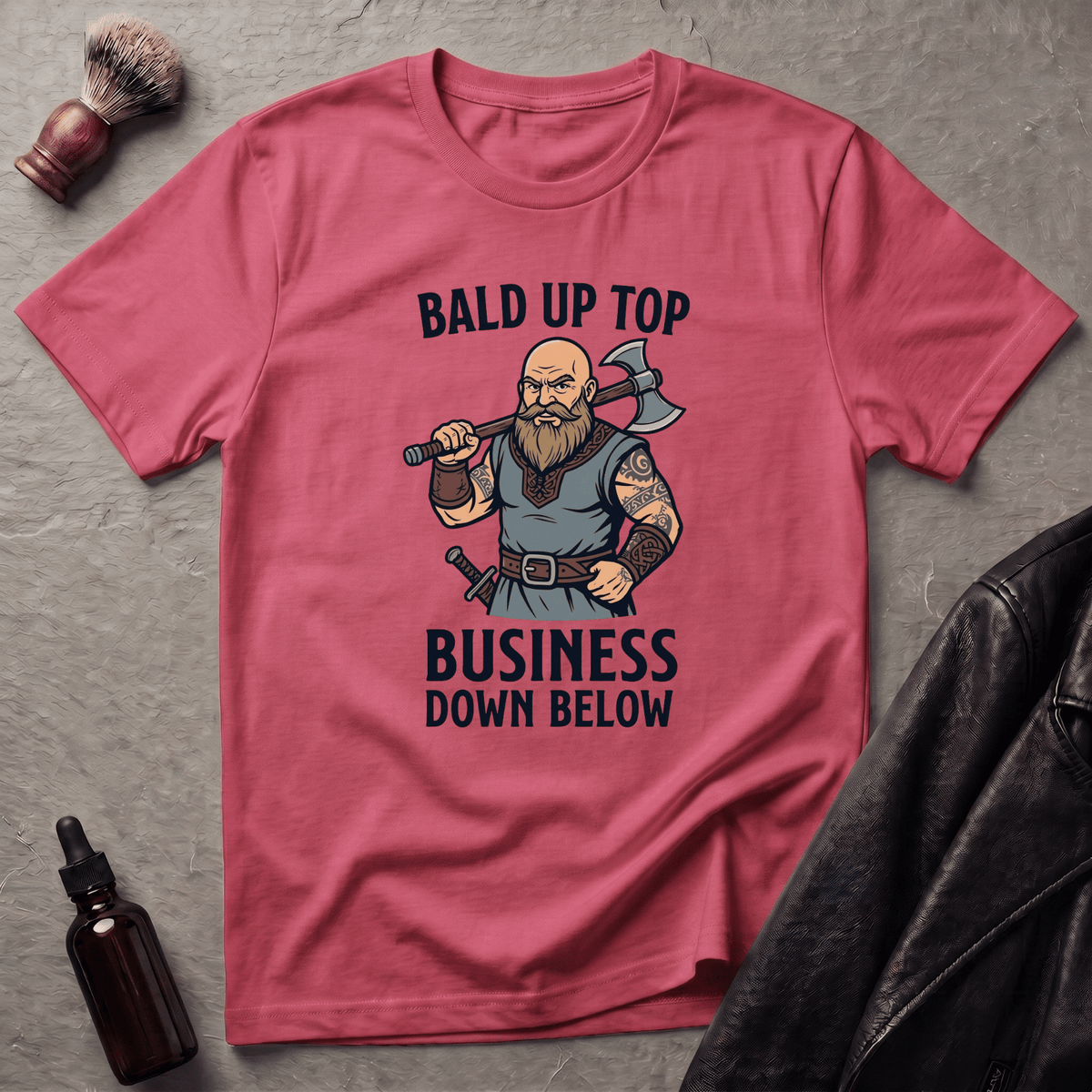 Bald Up Top Viking T‑Shirt