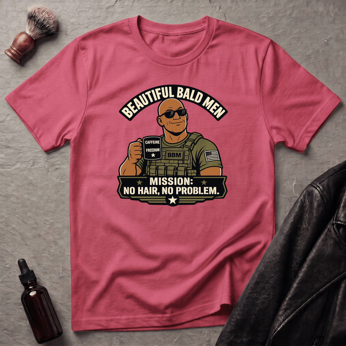 No Hair No Problem Version #1 T‑Shirt
