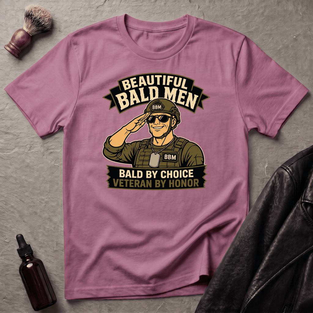 Bald By Choice Version #2 Military T‑Shirt