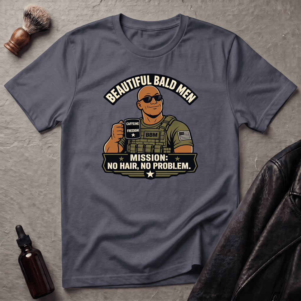 No Hair No Problem Version #1 T‑Shirt