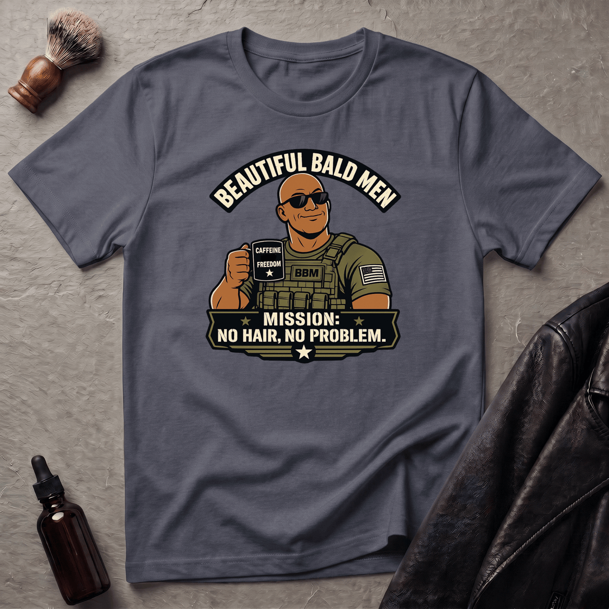 No Hair No Problem Version #1 T‑Shirt