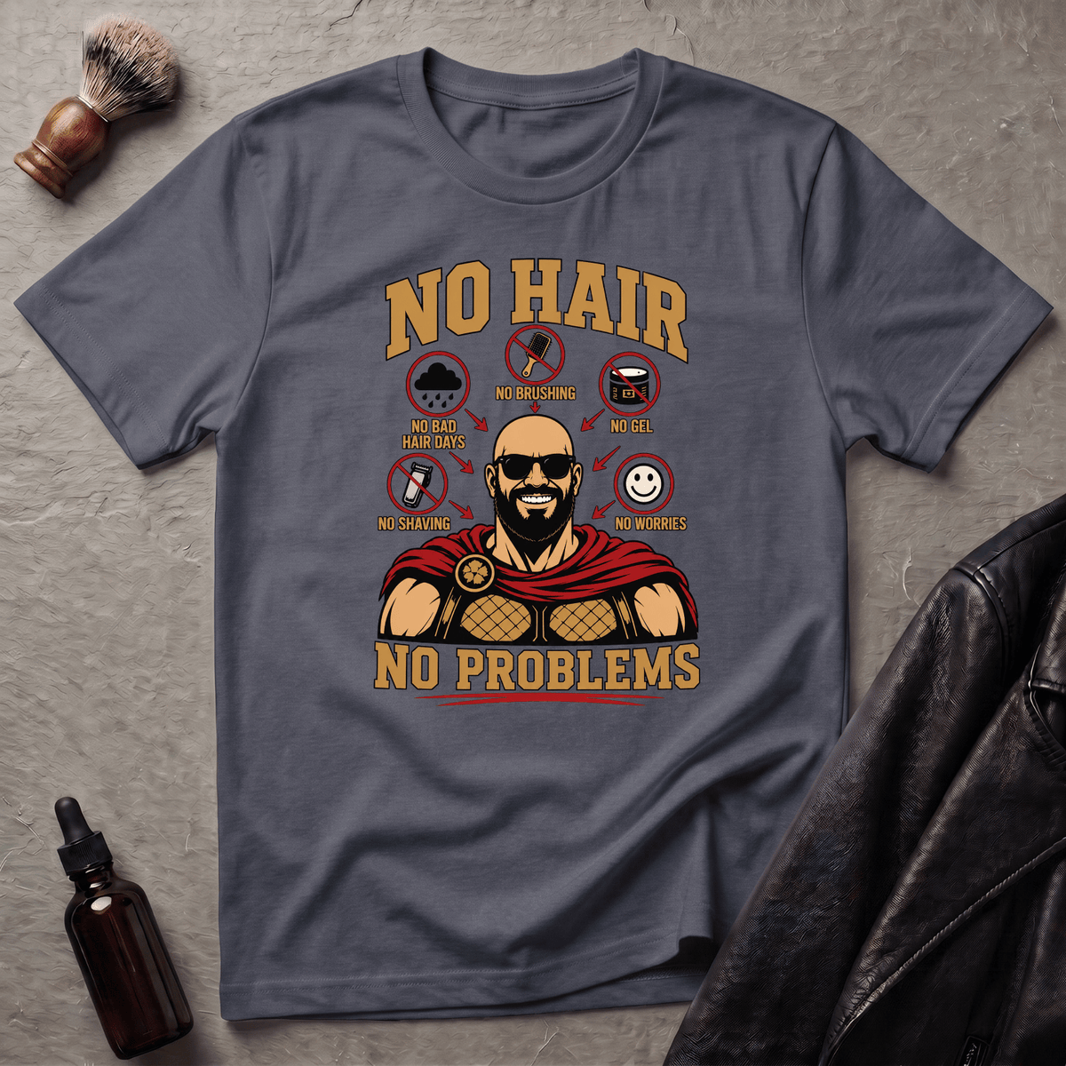 No Hair No Problems Spartan T‑Shirt