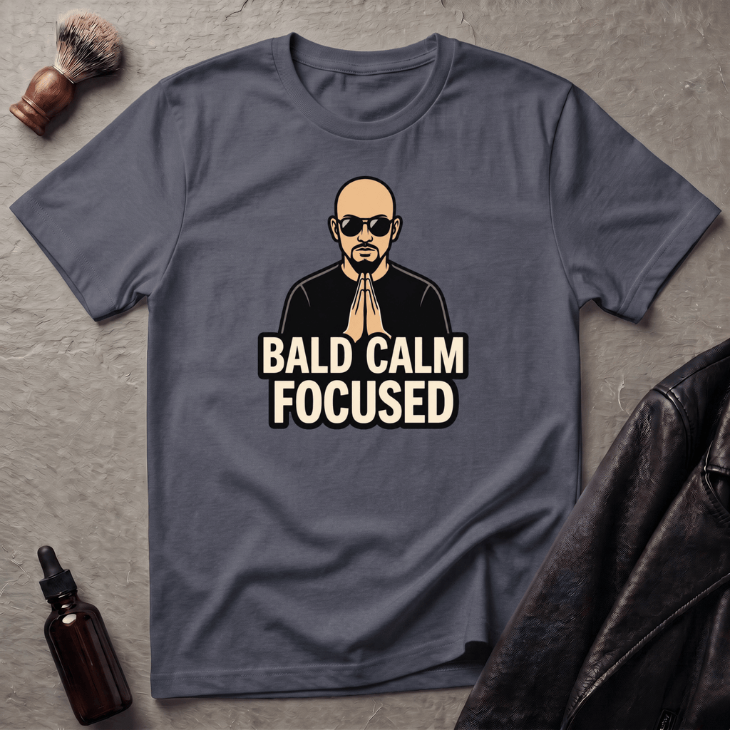 Bald Calm Focused Monk T‑Shirt