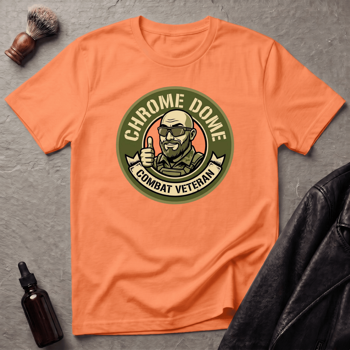 Chrome Dome Military T‑Shirt