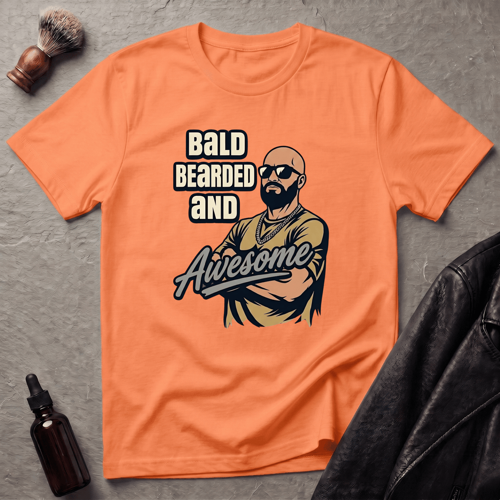 Bald Bearded and Awesome Player T‑Shirt