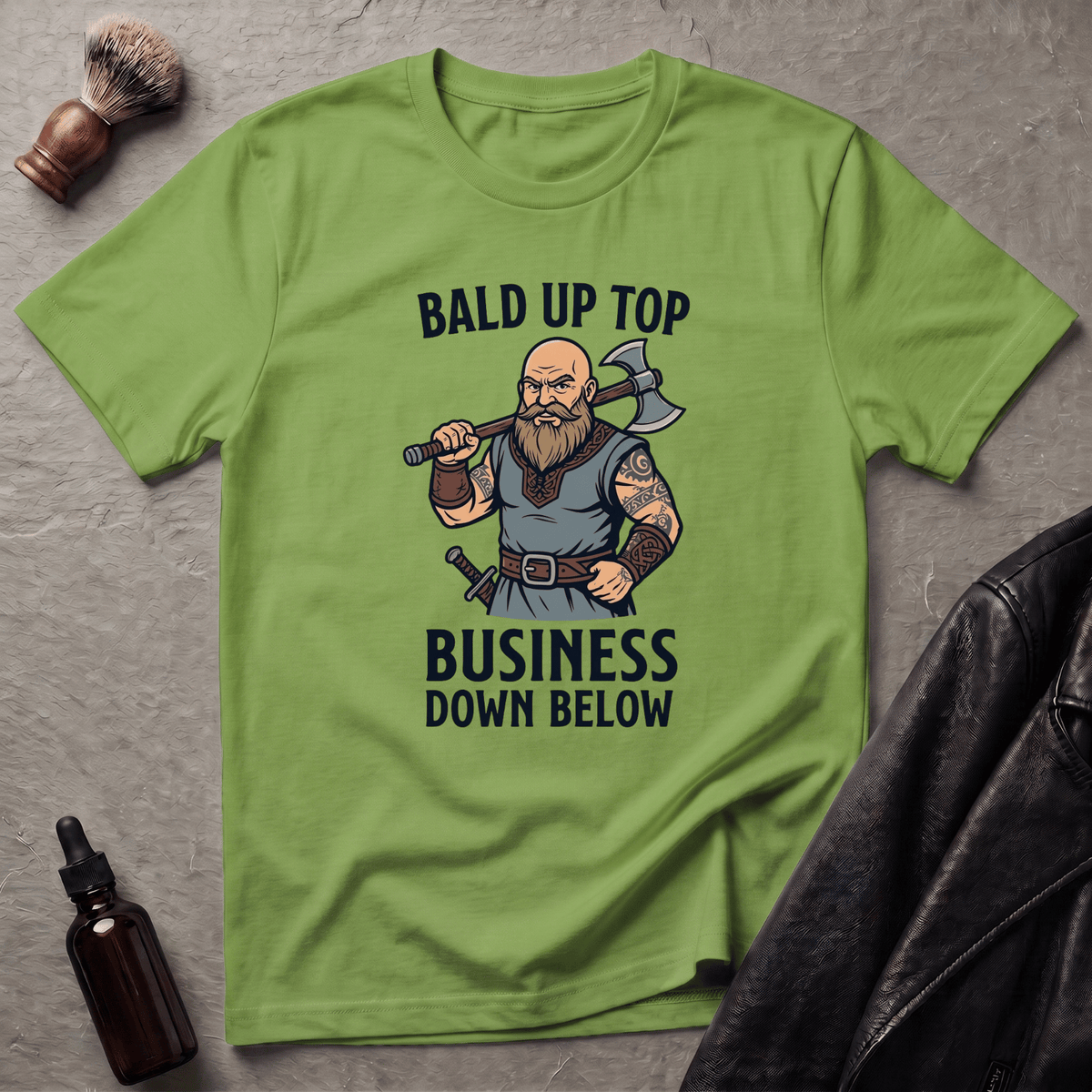 Bald Up Top Viking T‑Shirt