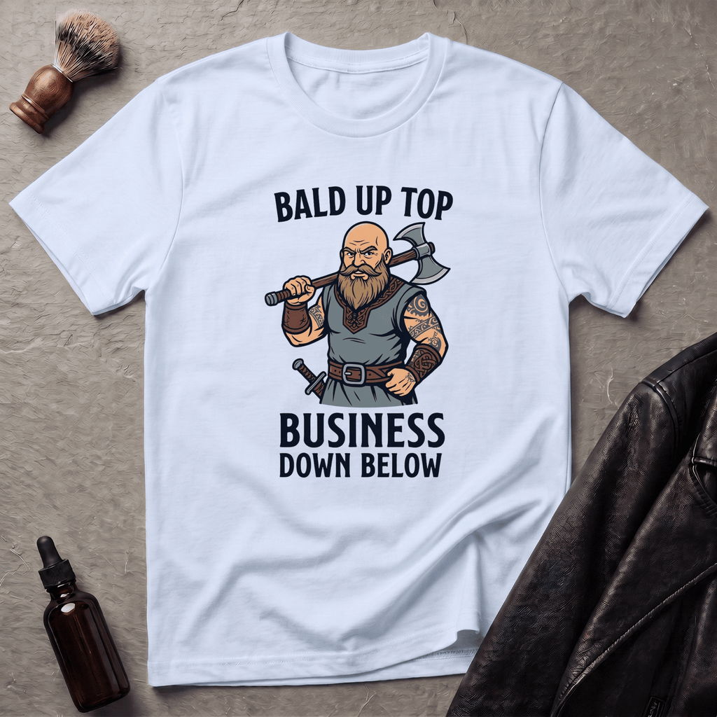 Bald Up Top Viking T‑Shirt